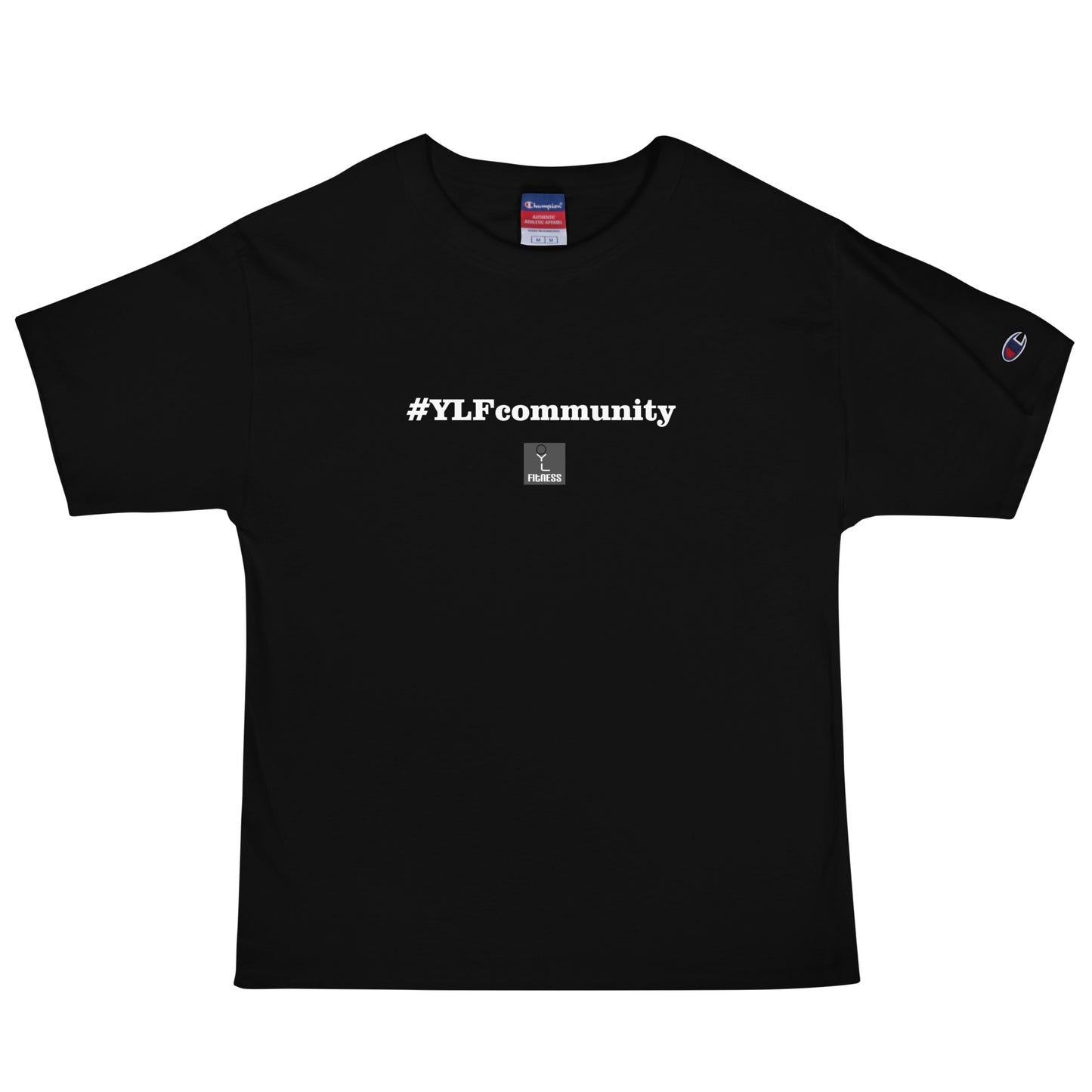 10 Years of YLF: Retro #YLFcommunity Logo Unisex Champion T-Shirt