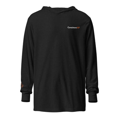 Consistent AF Hooded Long-Sleeve Year-Round Tee