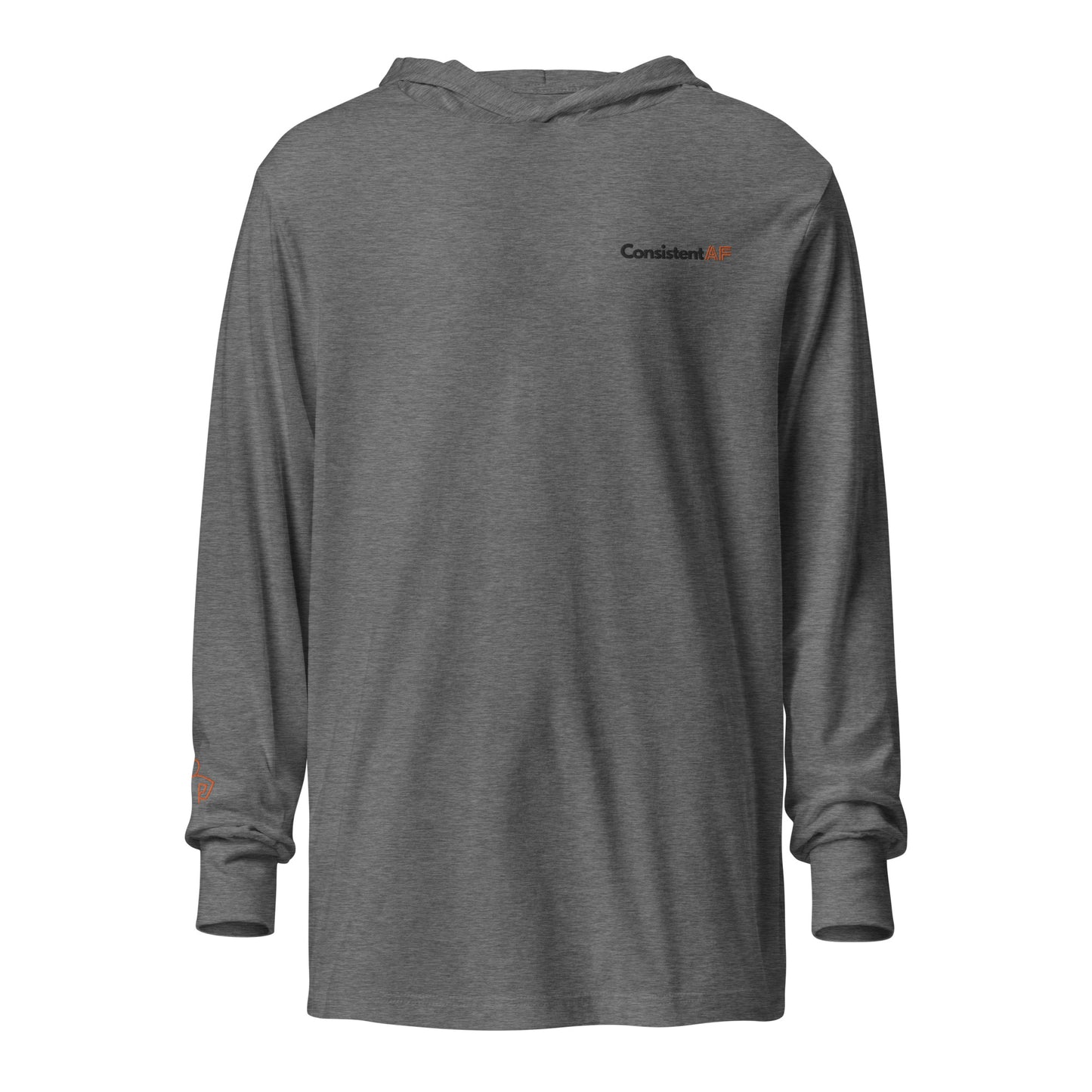 Consistent AF Hooded Long-Sleeve Year-Round Tee