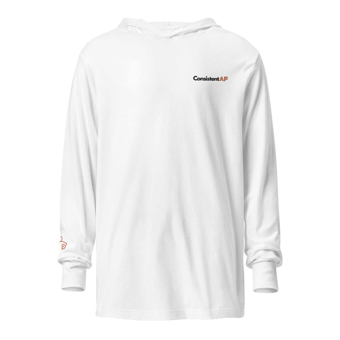 Consistent AF Hooded Long-Sleeve Year-Round Tee