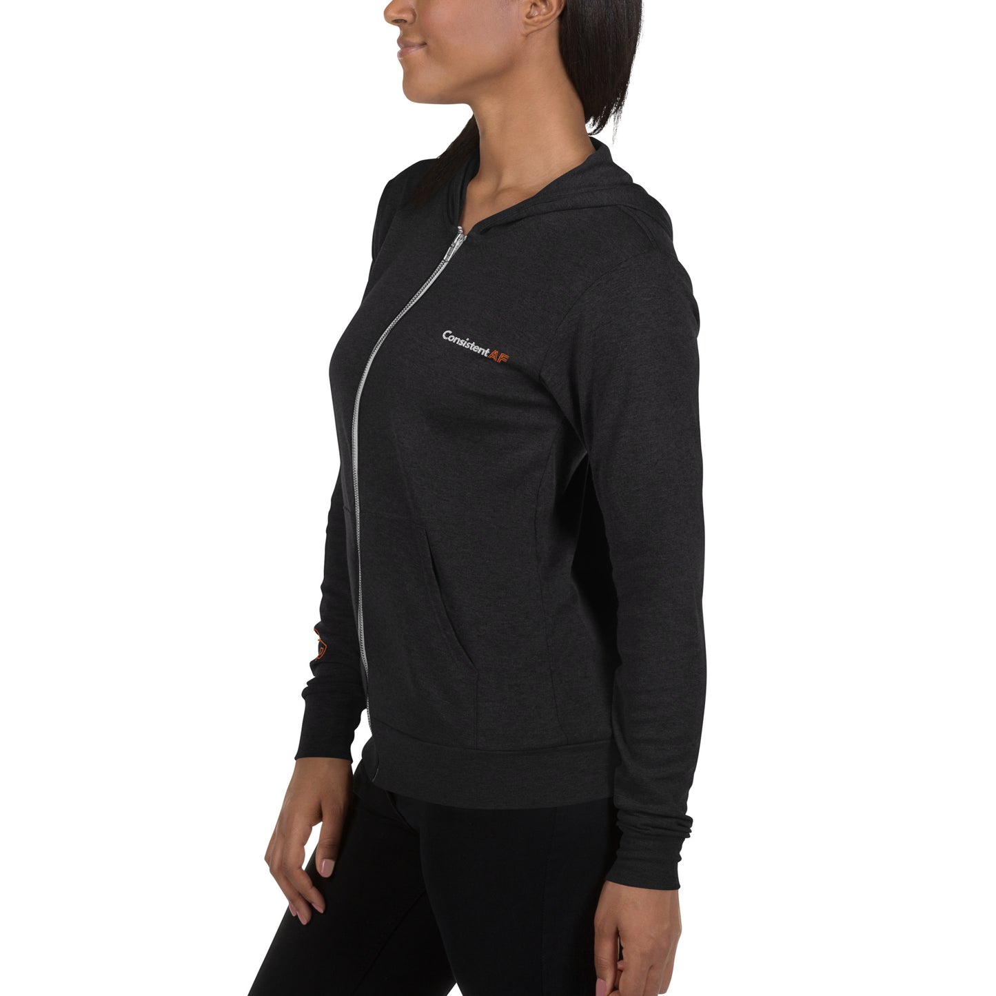 Consistent AF Unisex Zip Training Hoodie