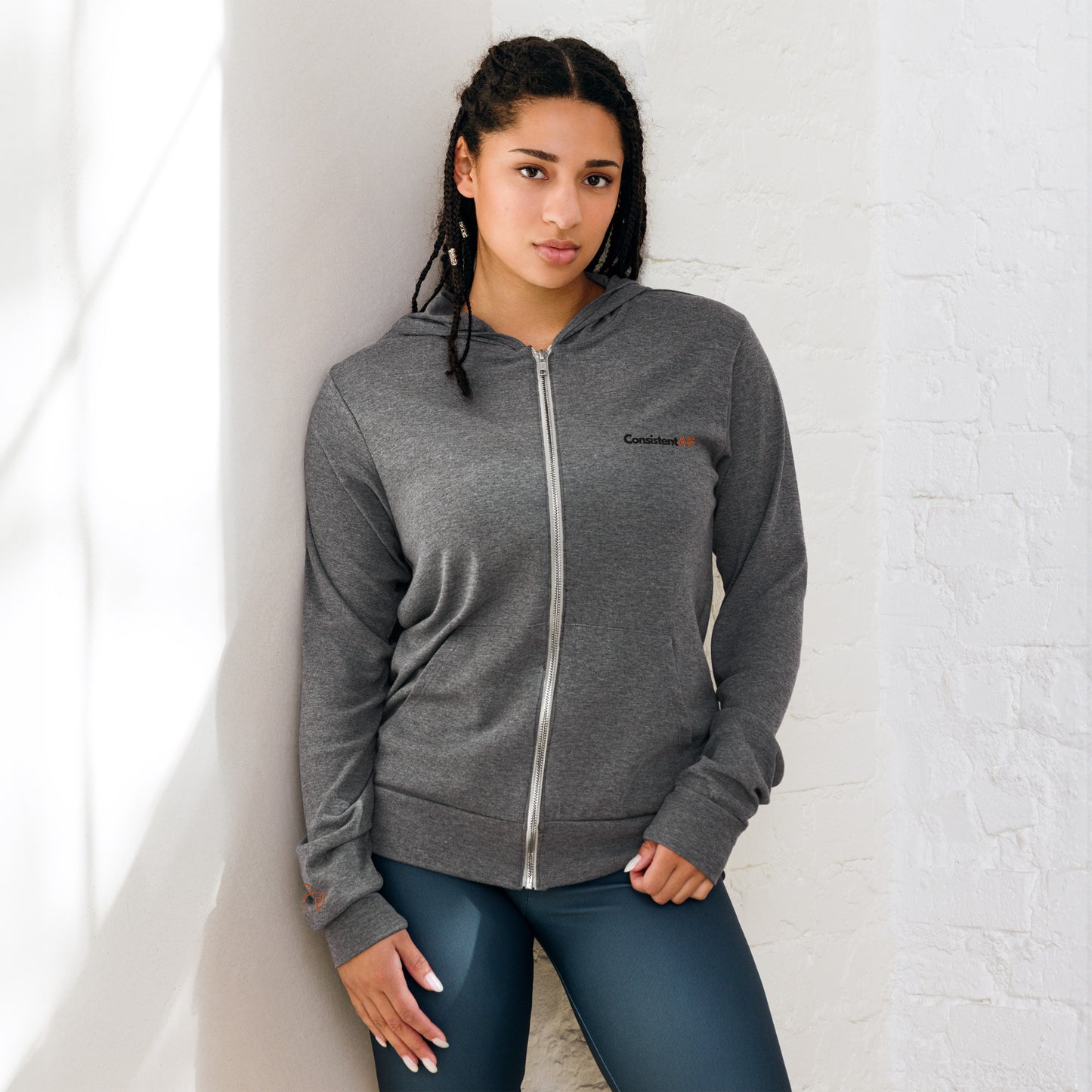 Consistent AF Unisex Zip Training Hoodie