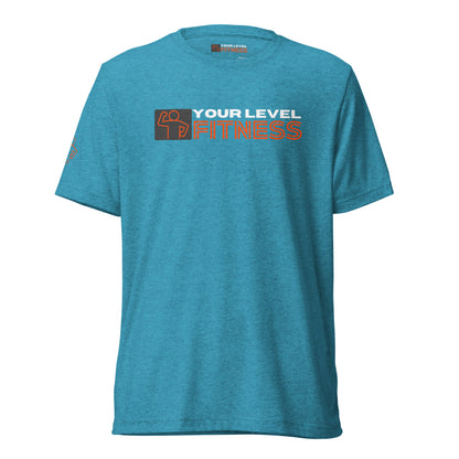 Tri-Blend Your Level Fitness Logo Unisex Tee