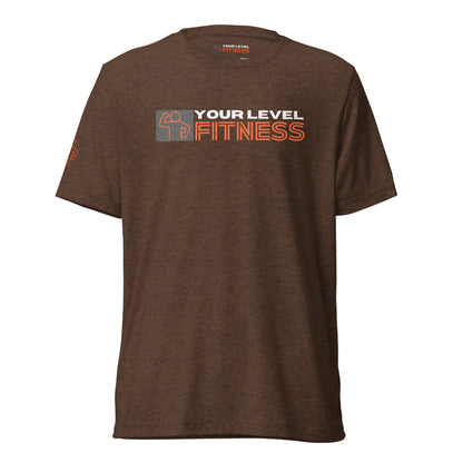 Tri-Blend Your Level Fitness Logo Unisex Tee