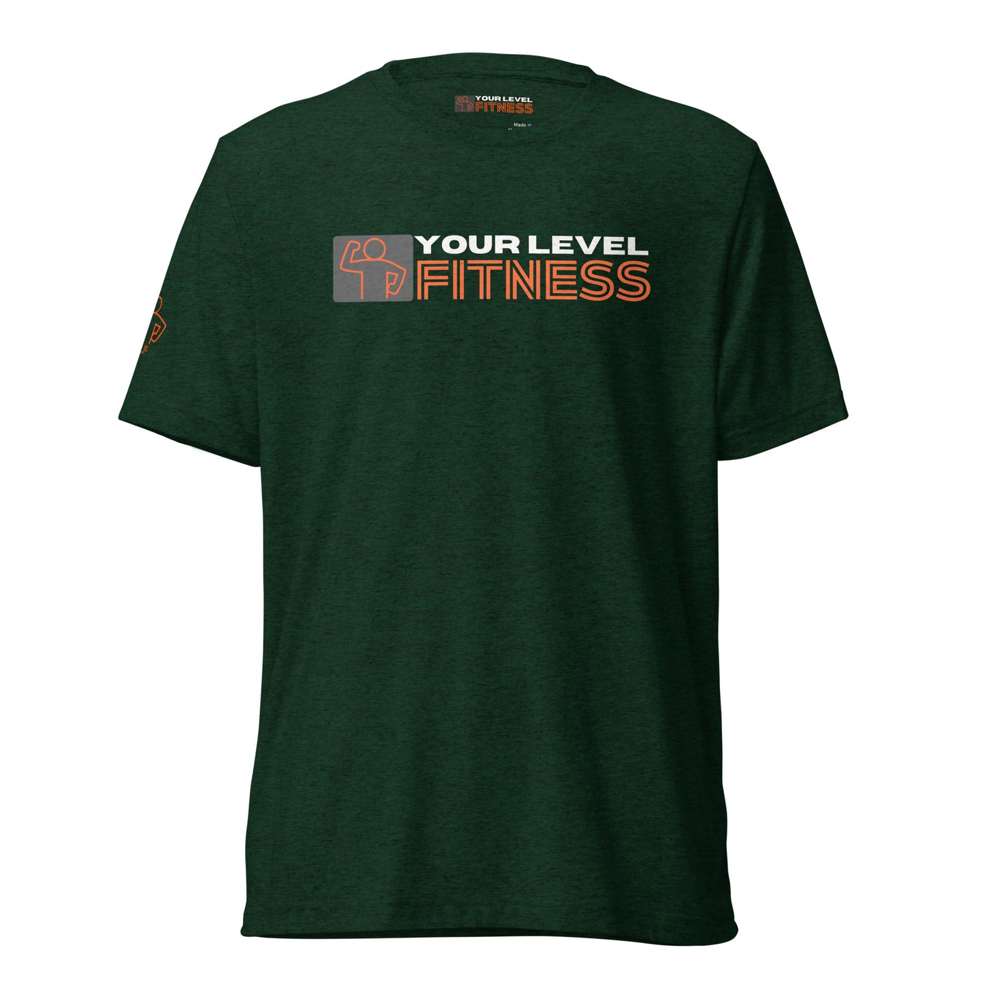 Tri-Blend Your Level Fitness Logo Unisex Tee