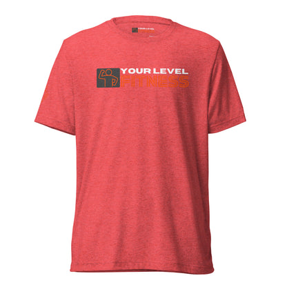 Tri-Blend Your Level Fitness Logo Unisex Tee