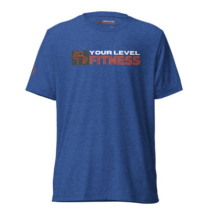 Tri-Blend Your Level Fitness Logo Unisex Tee